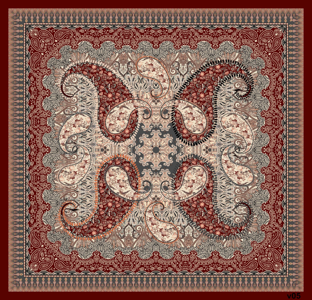 Dijital Soft Eşarp V-5563-05 - Venosa Scarf Eşarp