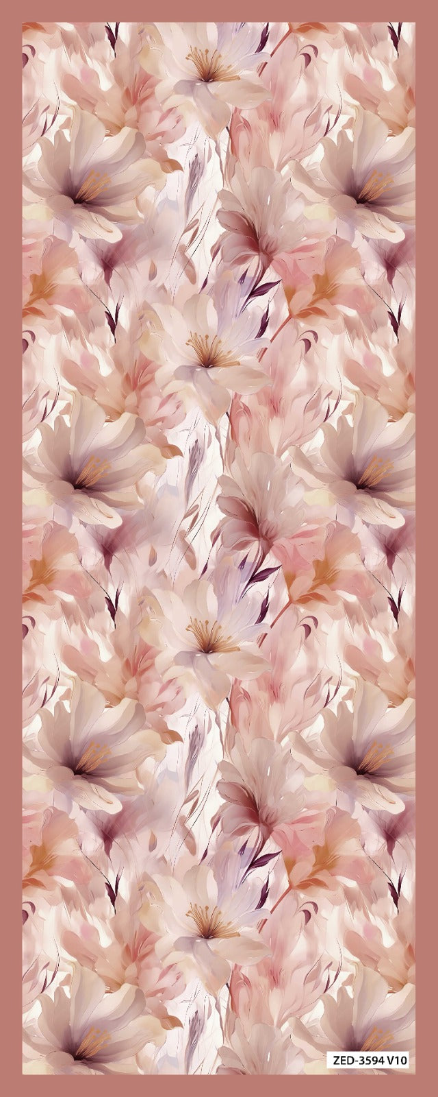 Desenli Kraş Şal B-3062-05 - Venosa Scarf Şal