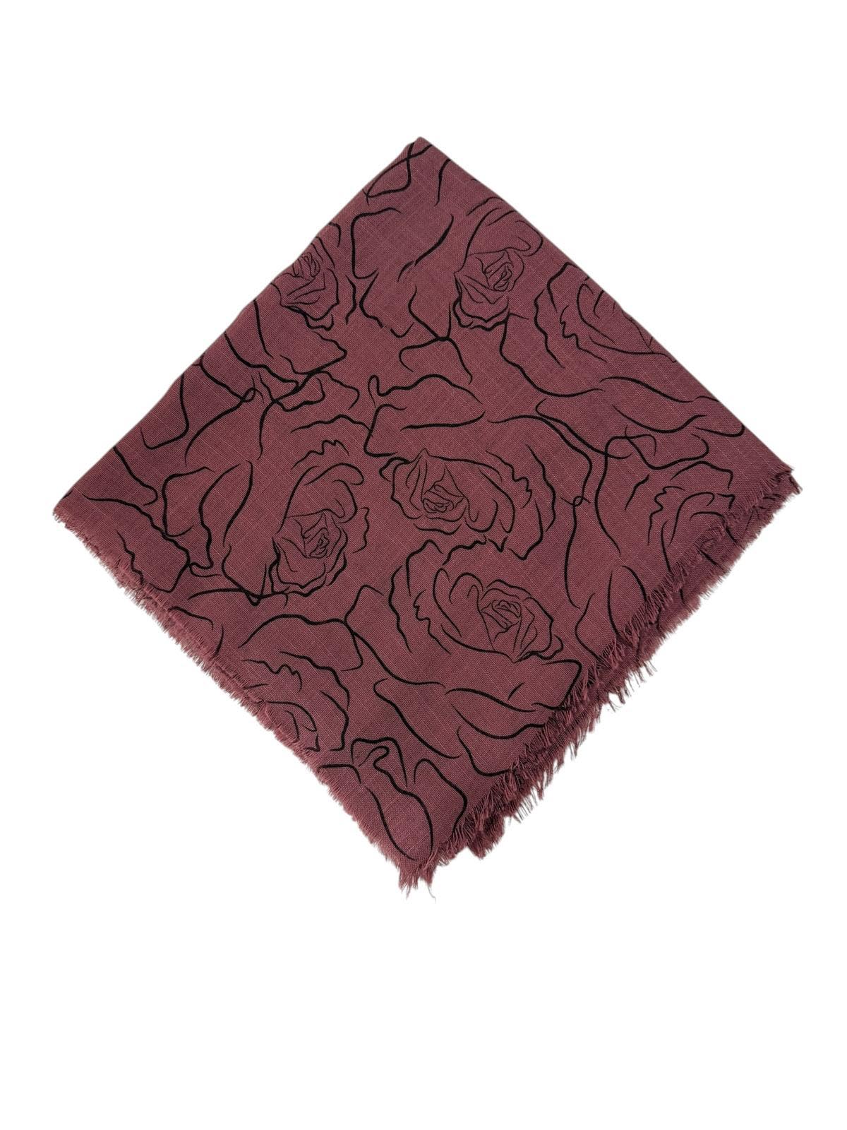 Pigment Baskı Flama Flam Eşarp F-8102-05 - detay