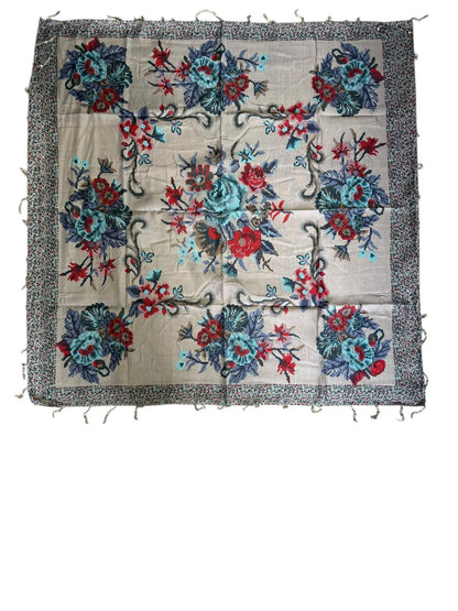 Desenli Boncuklu Yazma V-2022-09 - Venosa Scarf Yazma