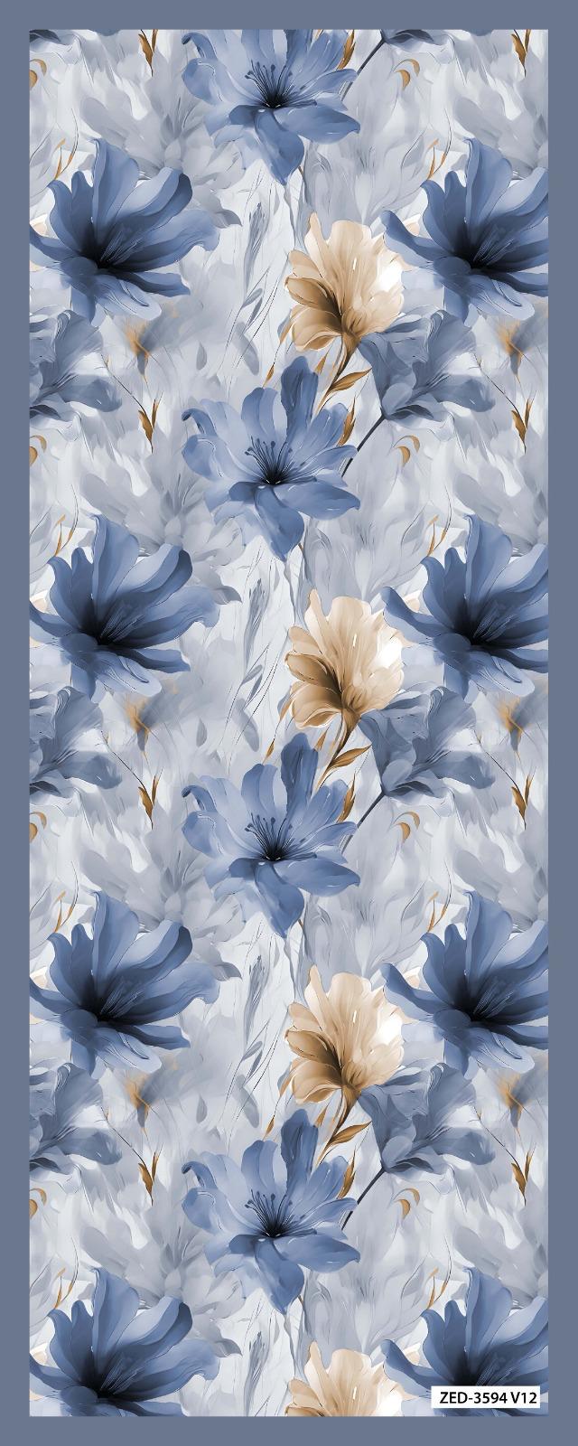 Desenli Kraş Şal B-3062-06 - Venosa Scarf Şal