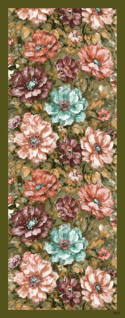 Desenli Kraş Şal B-3058-06 - Venosa Scarf Şal