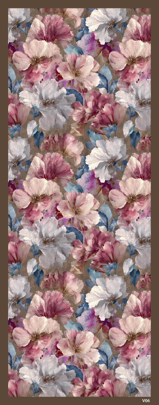 Desenli Kraş Şal B-3054-06 - Venosa Scarf Şal