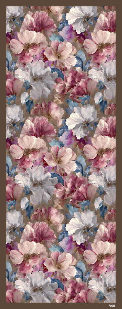 Desenli Kraş Şal B-3054-06 - Venosa Scarf Şal