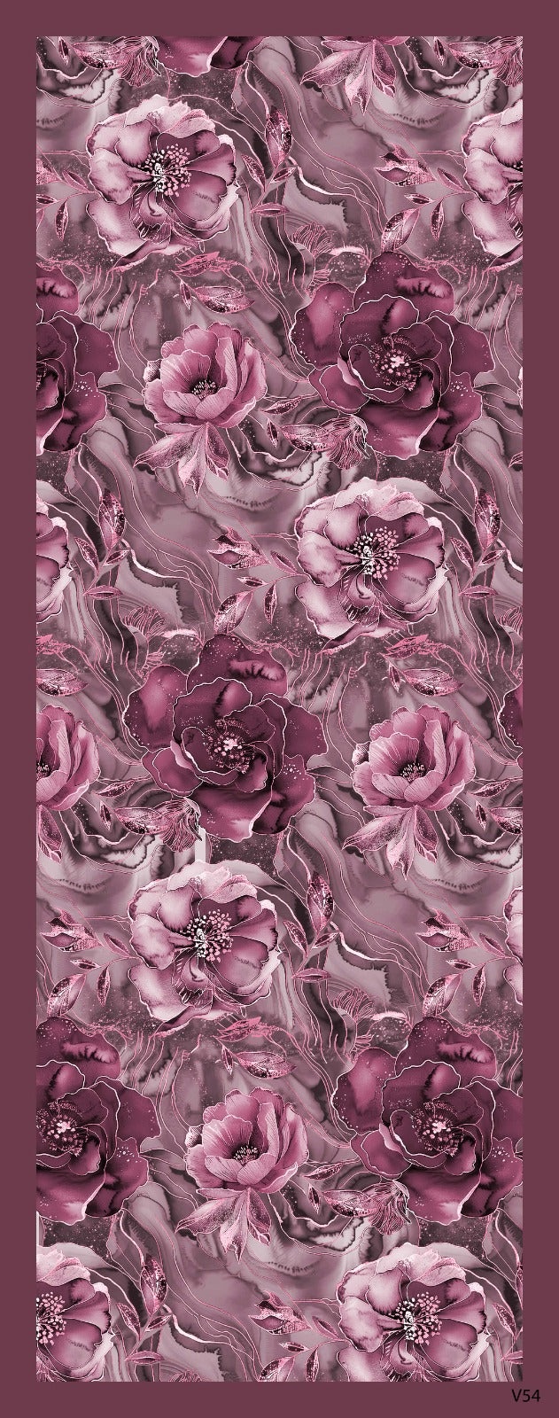 Desenli Kraş Şal B-3055-06 - Venosa Scarf Şal