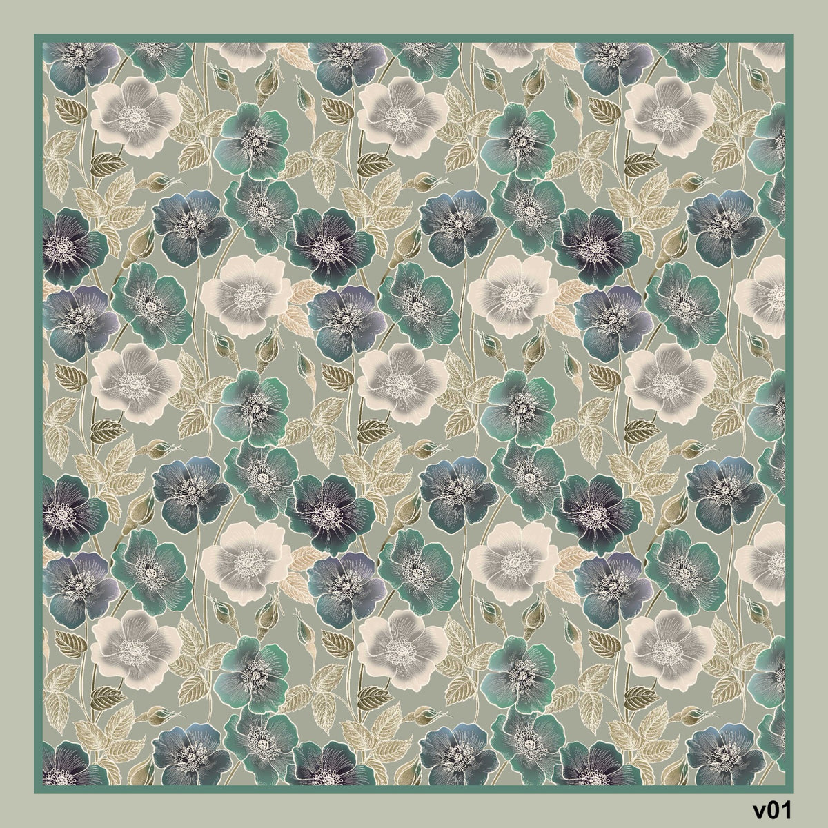 Dijital Soft Eşarp V-5568-06 - detay