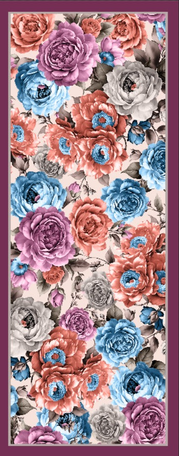 Desenli Kraş Şal B-3048-23 - Venosa Scarf Şal