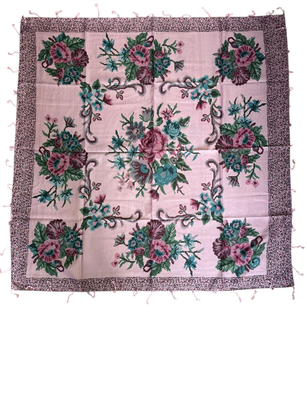 Desenli Boncuklu Yazma V-2022-10 - Venosa Scarf Yazma