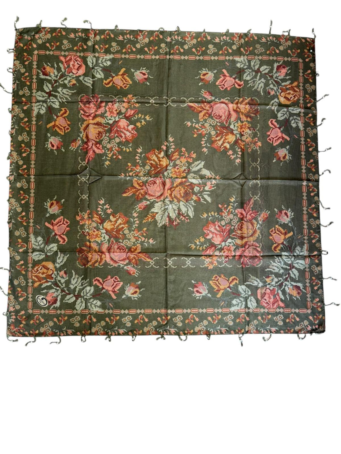 Desenli Boncuklu Yazma V-2021-03 - Venosa Scarf Yazma