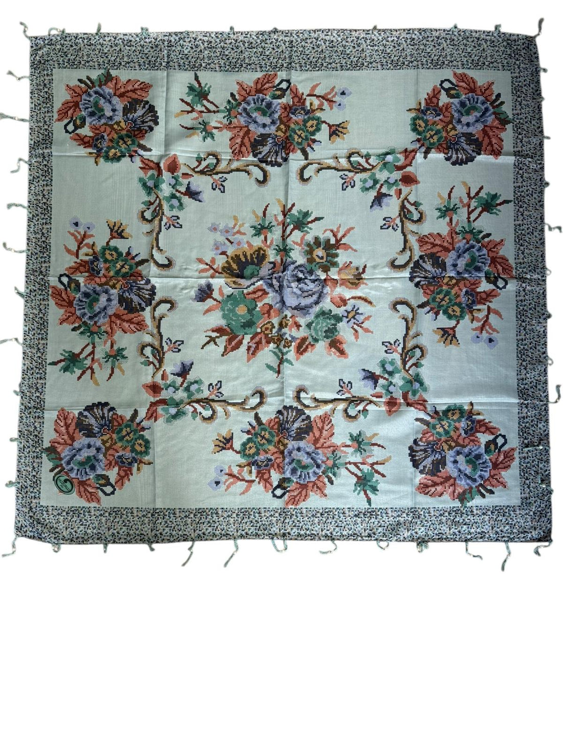 Desenli Boncuklu Yazma V-2022-06 - Venosa Scarf Yazma