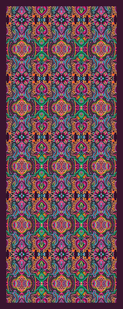 Desenli Kraş Şal B-3061-07 - Venosa Scarf Şal