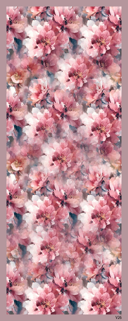 Desenli Kraş Şal B-3060-07 - Venosa Scarf Şal