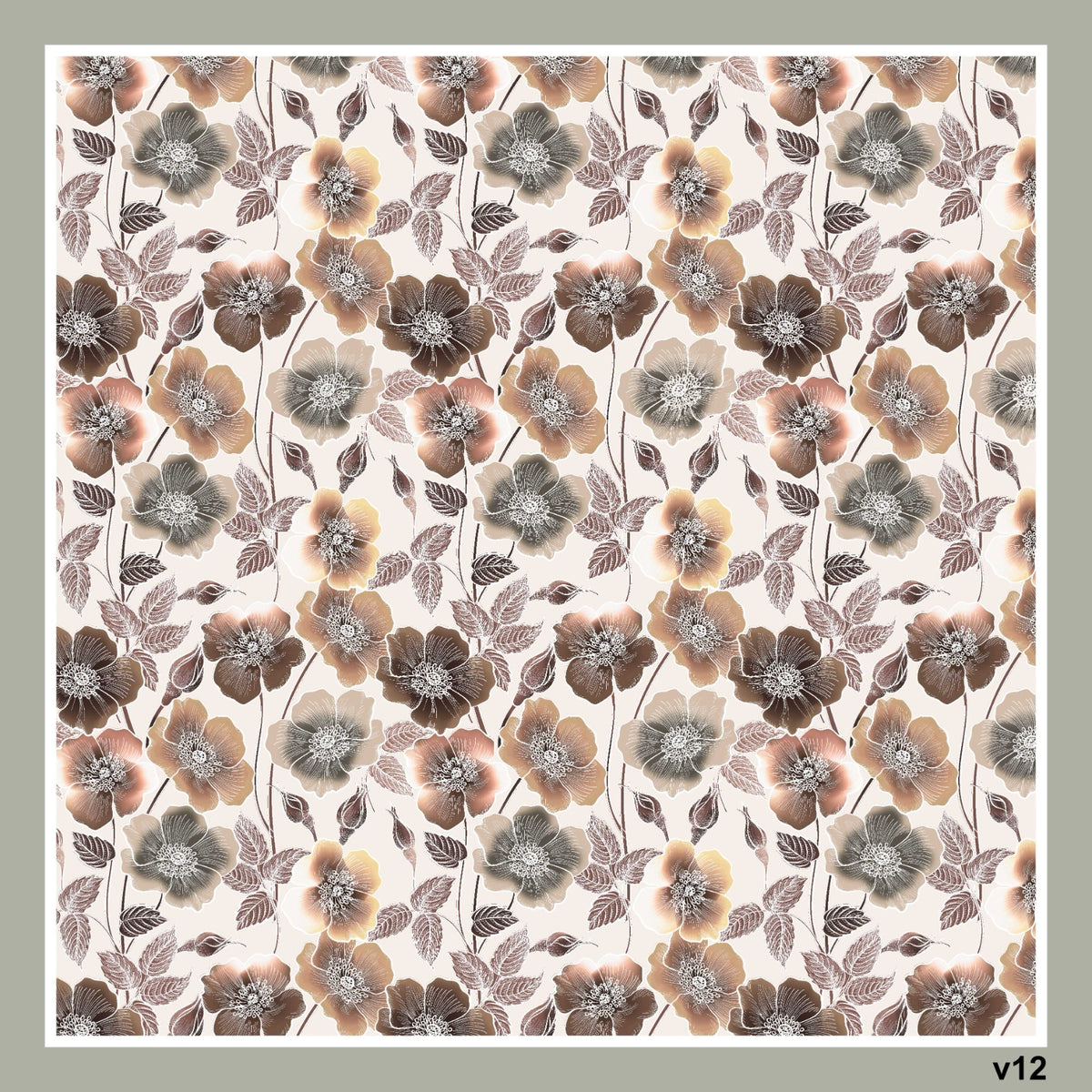 Dijital Soft Eşarp V-5568-07 - detay