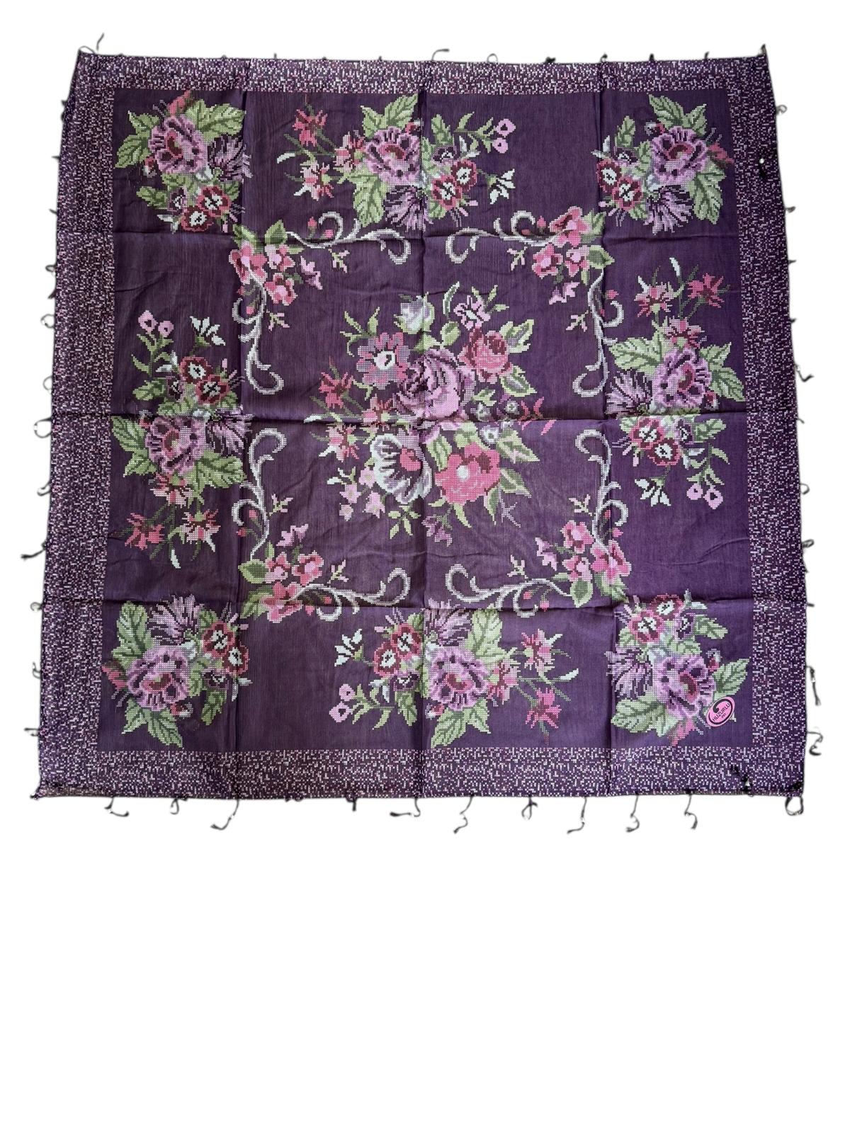 Desenli Boncuklu Yazma V-2022-07 - Venosa Scarf Yazma