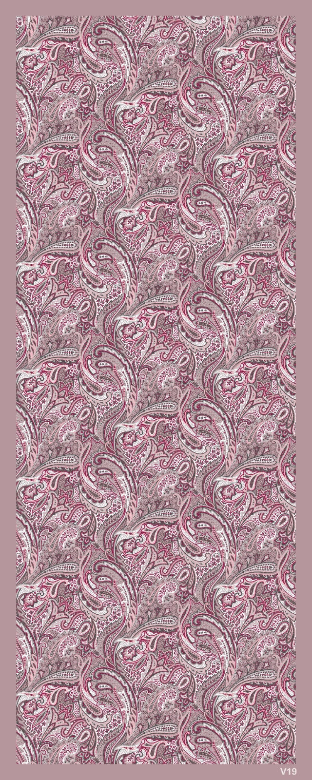 Desenli Kraş Şal B-3057-08 - Venosa Scarf Şal