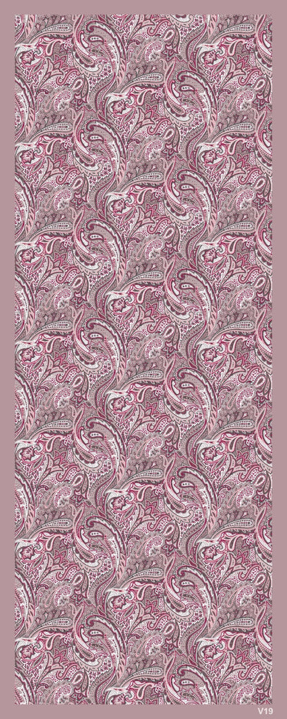 Desenli Kraş Şal B-3057-08 - Venosa Scarf Şal