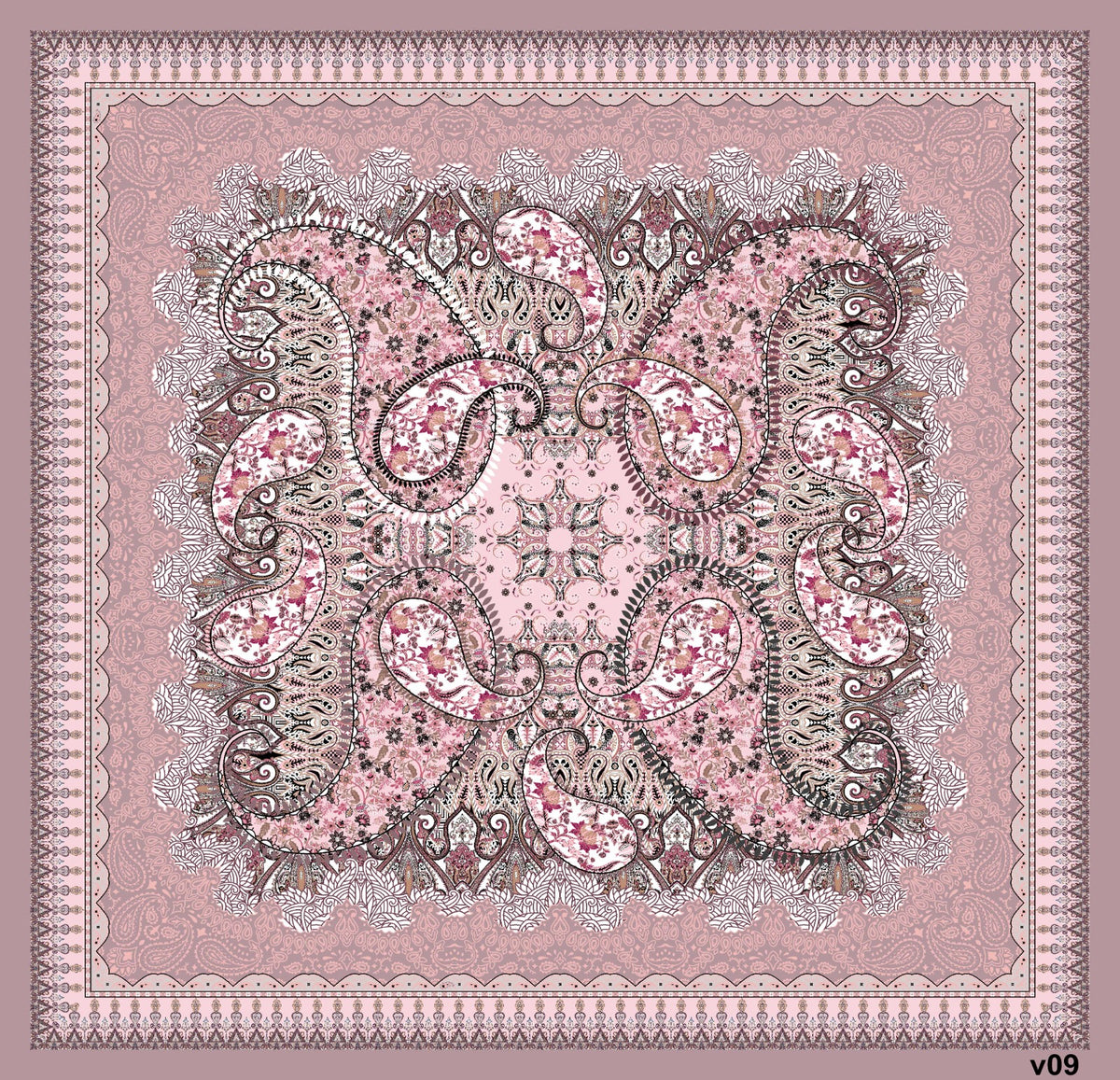 Dijital Soft Eşarp V-5563-08 - detay