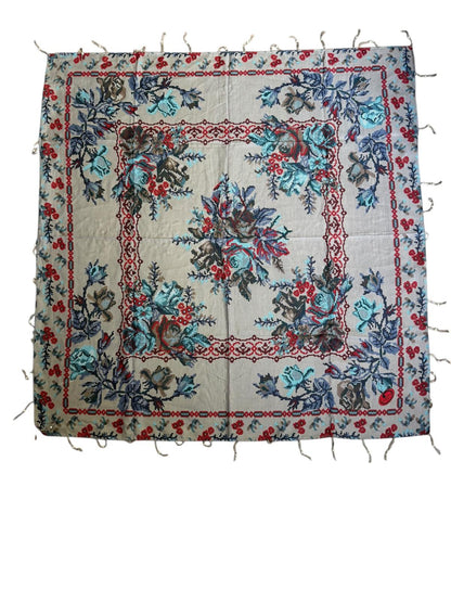 Desenli Boncuklu Yazma V-2021-12 - Venosa Scarf Yazma