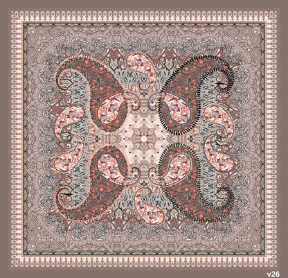 Dijital Soft Eşarp V-5563-09 - Venosa Scarf Eşarp