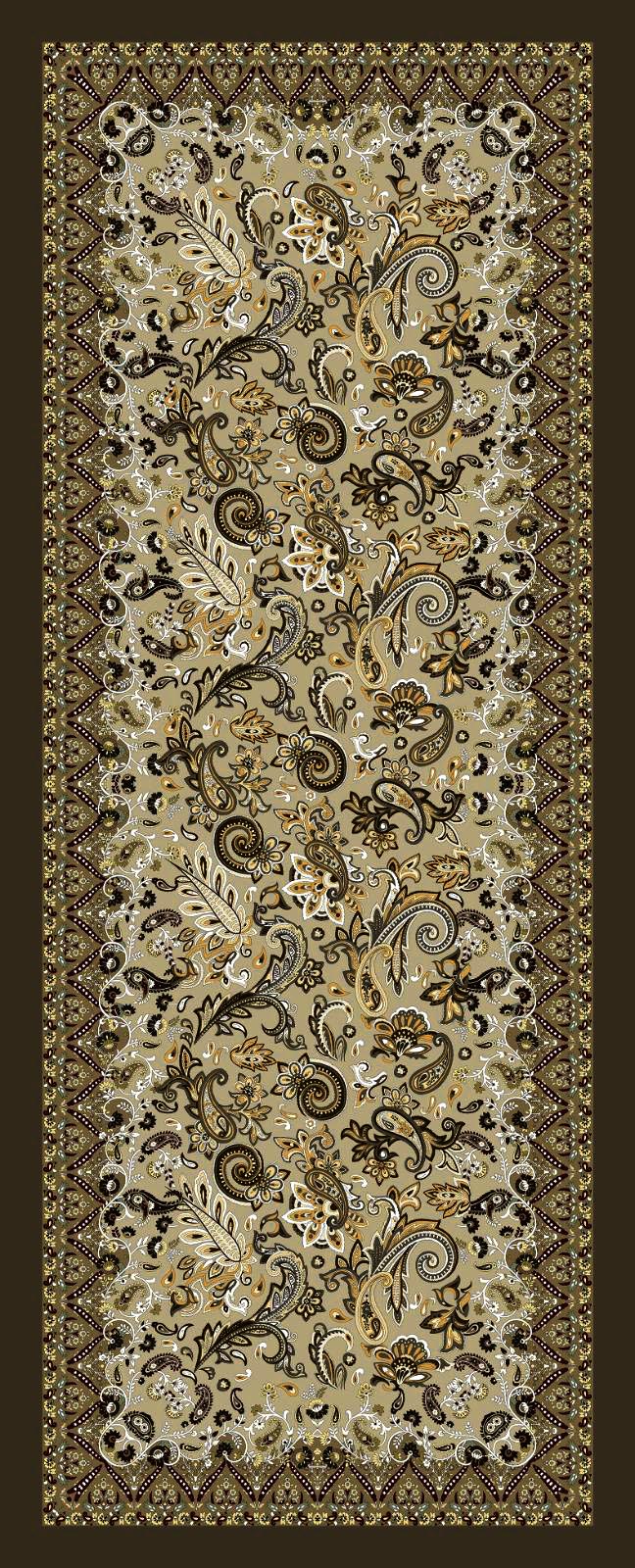Dijital Soft Şal V-5618-09 - Venosa Scarf Şal
