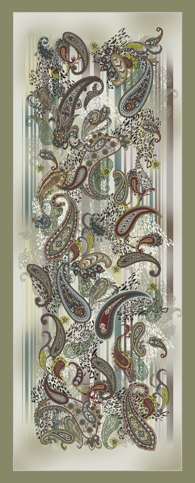 Dijital Soft Şal V-5518-09 - Venosa Scarf Şal