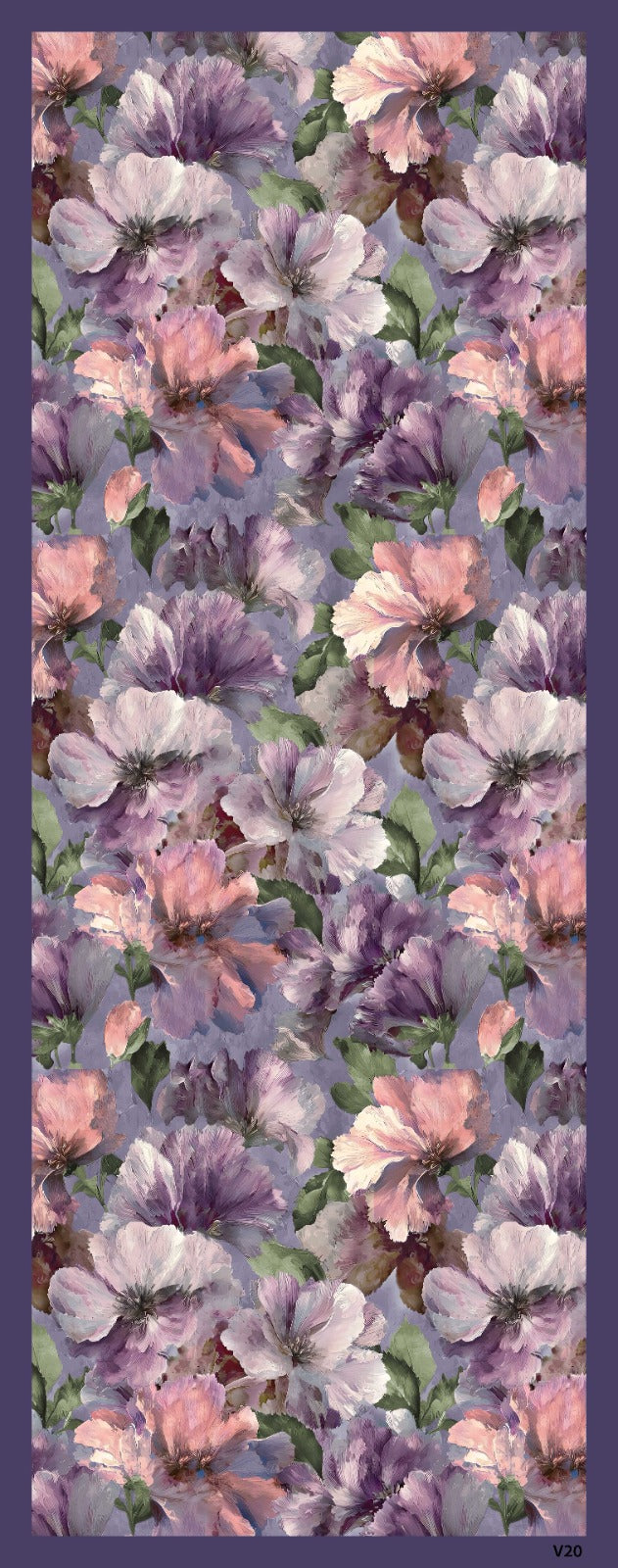Desenli Kraş Şal B-3054-09 - Venosa Scarf Şal