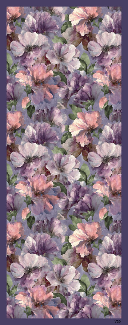 Desenli Kraş Şal B-3054-09 - Venosa Scarf Şal