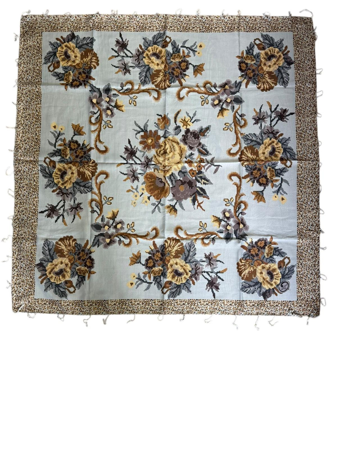 Desenli Boncuklu Yazma V-2022-12 - Venosa Scarf Yazma