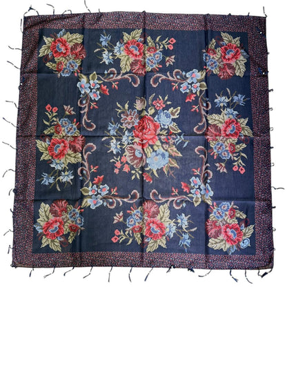 Desenli Boncuklu Yazma V-2022-13 - Venosa Scarf Yazma