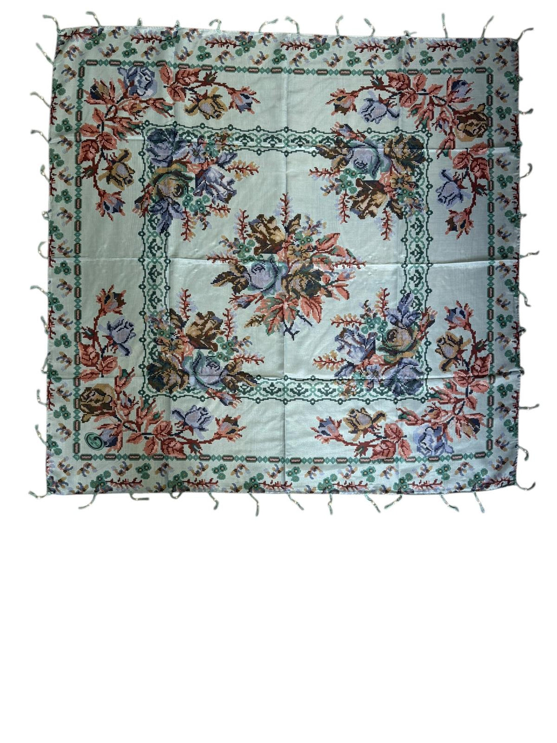 Desenli Boncuklu Yazma V-2021-15 - Venosa Scarf Yazma