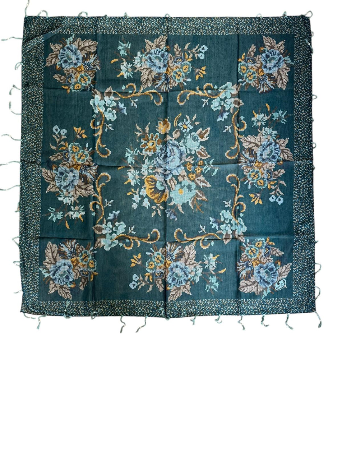 Desenli Boncuklu Yazma V-2022-16 - Venosa Scarf Yazma