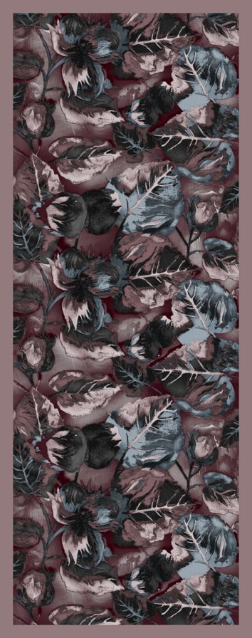 Desenli Kraş Şal B-3048-34 - Venosa Scarf Şal