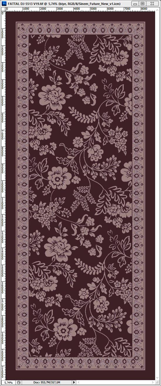Dijital Soft Şal V-5505-04(ANTRASİT) - detay