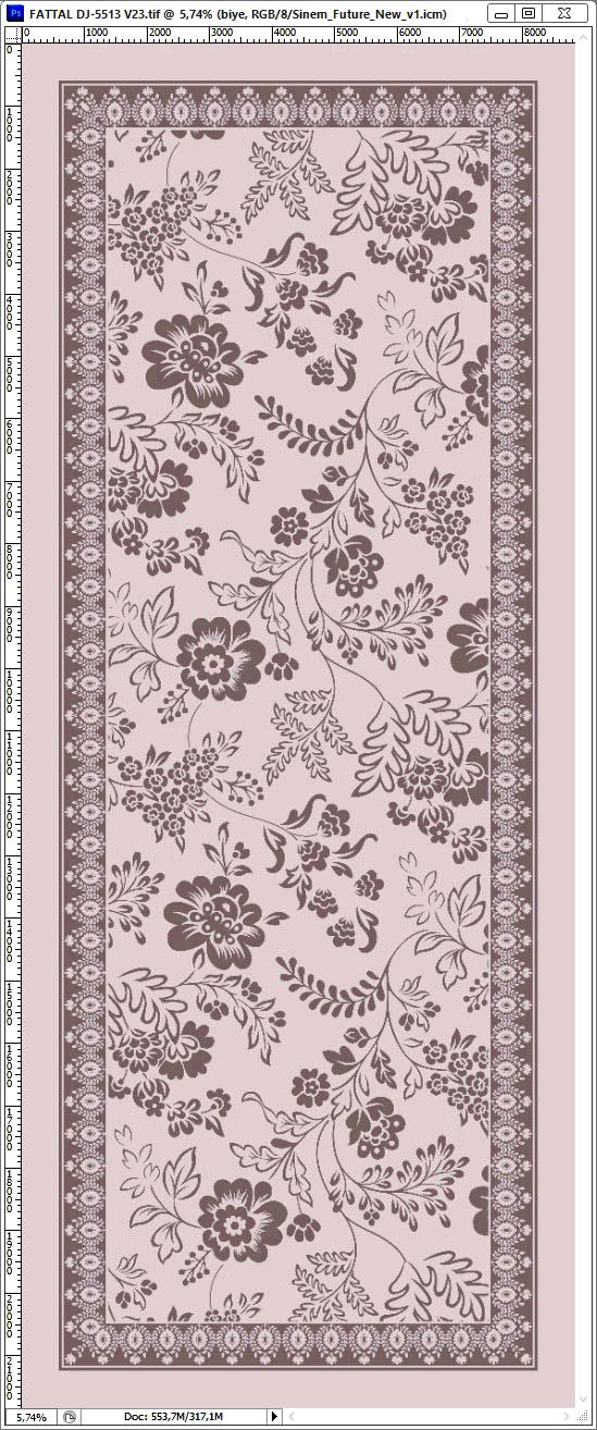 Dijital Soft Şal V-5505-04(ANTRASİT) - detay