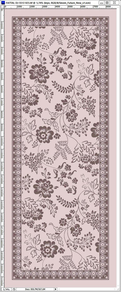 Dijital Soft Şal V-5505-04(ANTRASİT) - detay