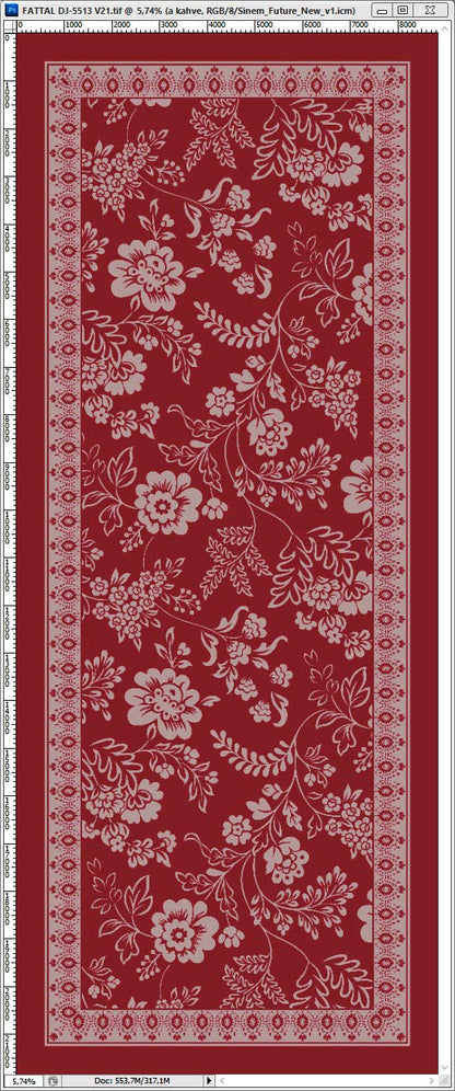 Dijital Soft Şal V-5505-09 - detay
