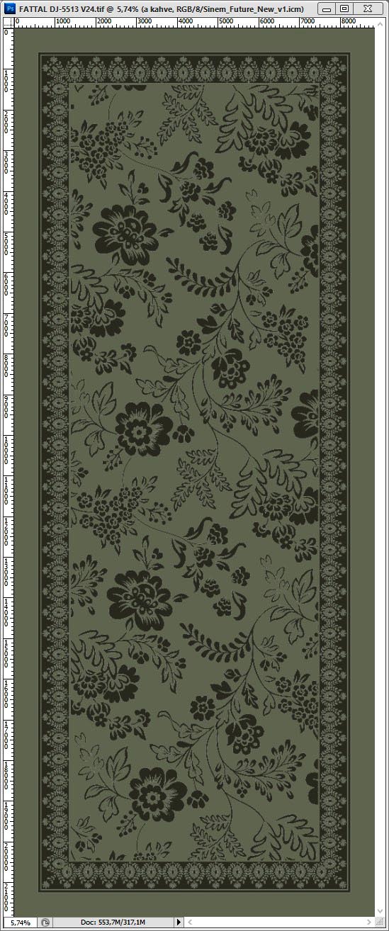 Dijital Soft Şal V-5505-10 - Venosa Scarf Şal