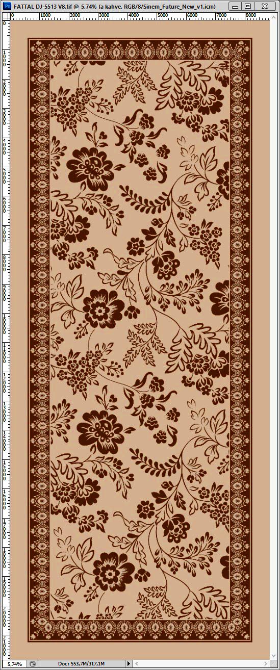 Dijital Soft Şal V-5505-14 - detay