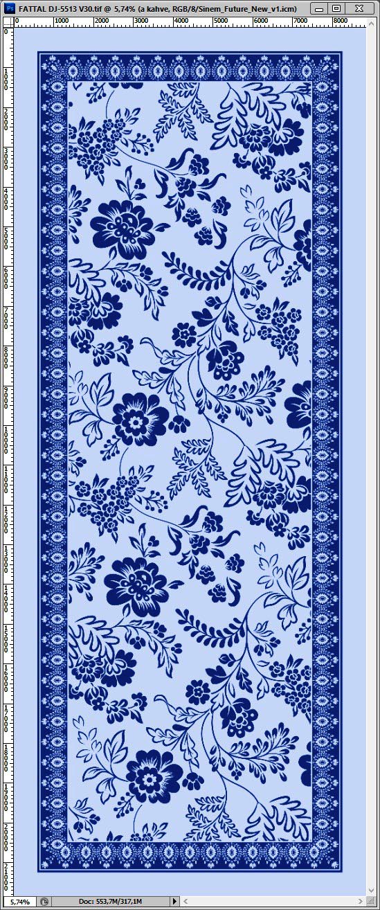 Dijital Soft Şal V-5505-17 - Venosa Scarf Şal