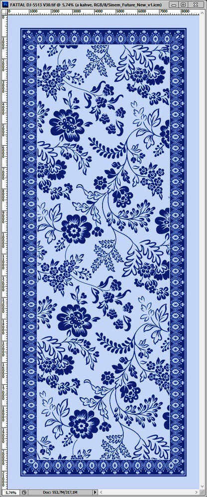 Dijital Soft Şal V-5505-17 - detay
