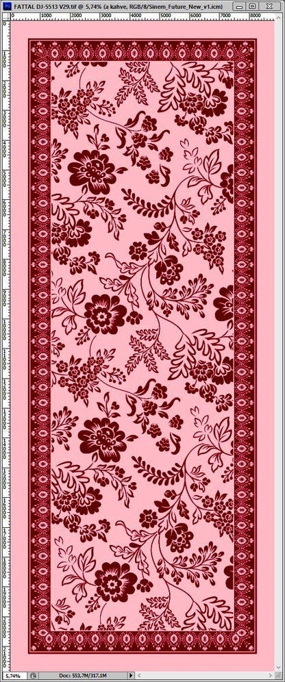 Dijital Soft Şal V-5505-18 - Venosa Scarf Şal