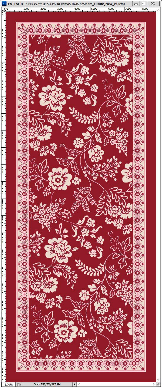 Dijital Soft Şal V-5505-19 - Venosa Scarf Şal