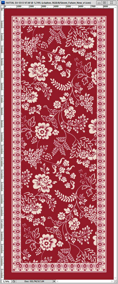 Dijital Soft Şal V-5505-19 - Venosa Scarf Şal